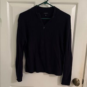Navy Half-Zip Sweater